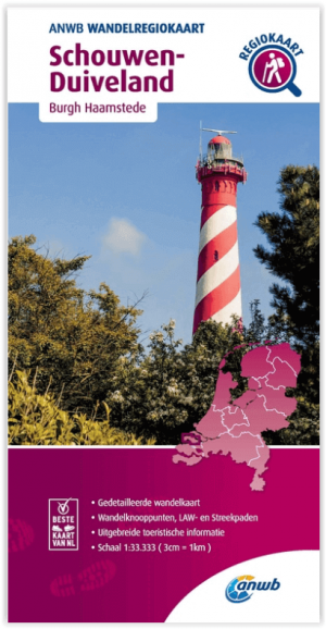 Wandelregiokaart 091 Schouwen Duiveland Zeeland - Anwb