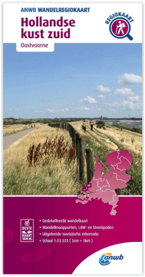 Wandelregiokaart 054 Hollandse Kust Zuid - Anwb