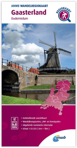 Wandelregiokaart 035 Gaasterland - Anwb