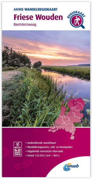 Wandelregiokaart 033 Friese Wouden - Anwb