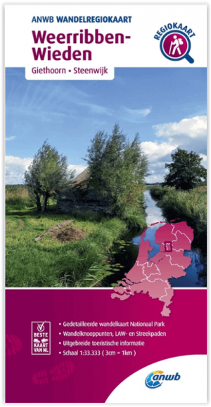 Wandelregiokaart 025 Dwingelderveld & Drents-Friese Wold - Anwb
