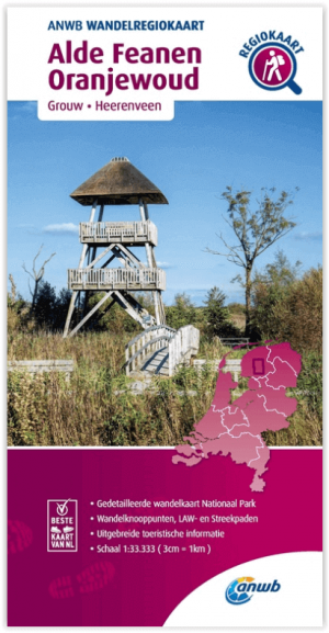 Wandel regiokaart - Alde Feanen NP & Oranjewoud - Anwb