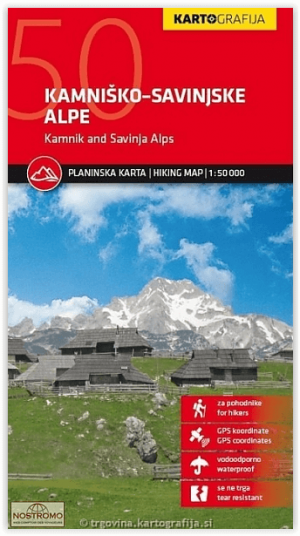 Wandelkaart - Kamnische & Savinja Alpen - Kartografia