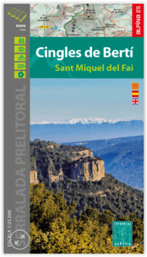 Wandelkaart 54 Cingles de Berti - Ed. Alpina