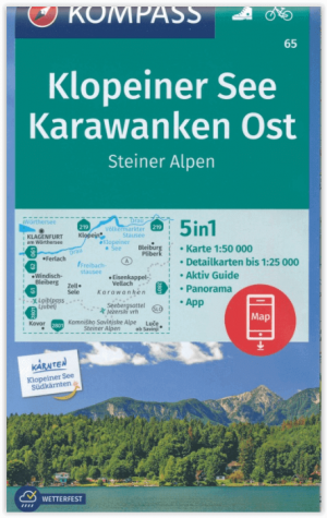 Wandelkaart 65 Klopeiner See- Karawanken Ost - Kompass
