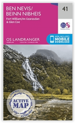 Wandelkaart L041 Ben Nevis- Fort William & Glen Coe - OSI
