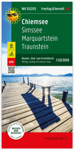 Wandelkaart Chiemsee- Slimssee & Marquartstein - F&B