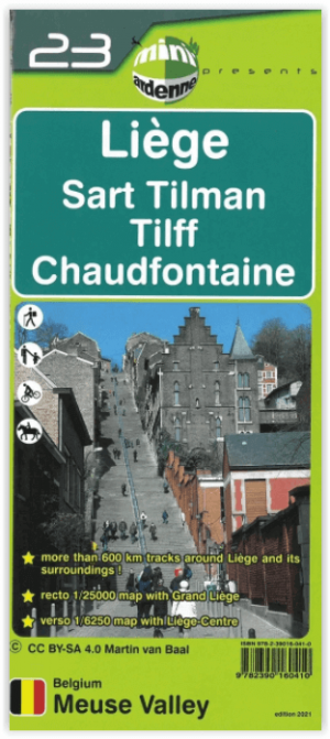 Wandelkaart 23 Liège - Mini Ardenne