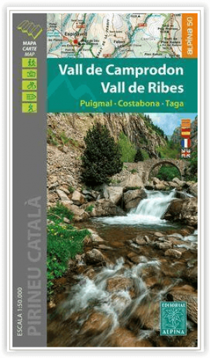 Wandelkaart Vall de Camprodon & Vall de Ribes - Ed. Alpina