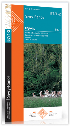 TOPO Wandelkaart 57/1-2 Sivry - Rance - NGI