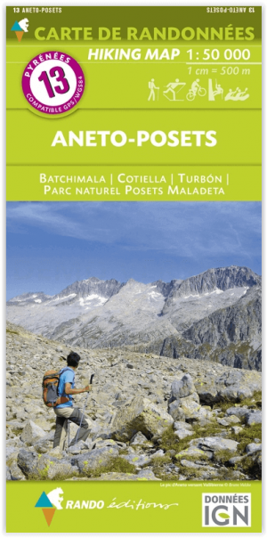 Wandelkaart 13 Aneto - Posets - Rando Editions