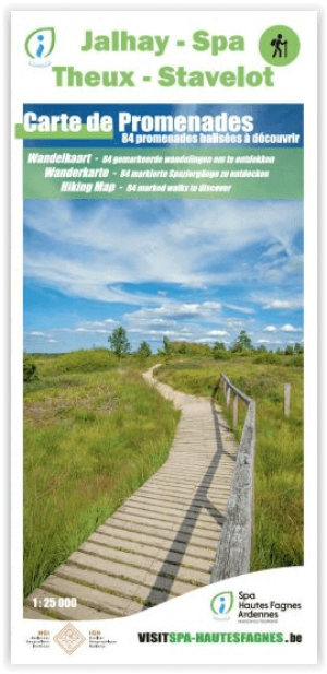 Wandelkaart Jalhay- Spa- Theux- Stevlot - NGI