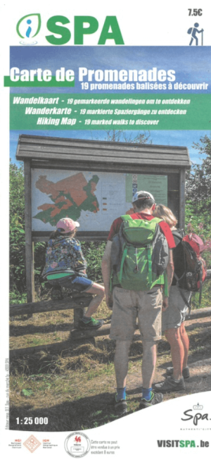 Wandelkaart Spa 19 routes - NGI