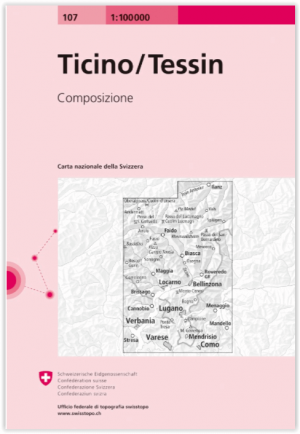 Wandelkaart A107 - Ticino & Tessin - Swisstopo