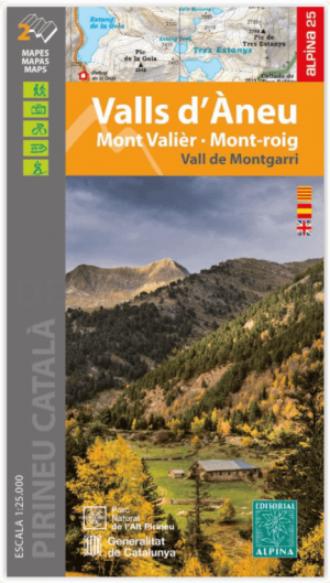 Wandelkaart 25 Valls d'aneu - Ed. Alpina