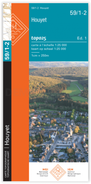 TOPO Wandelkaart 59/1-2 Houyet - NGI