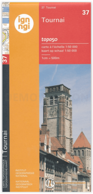 TOPO Wandelkaart 37 Tournai - NGI
