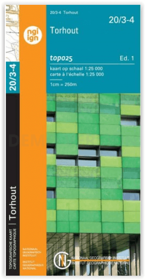 TOPO Wandelkaart 20/3-4 Torhout - NGI