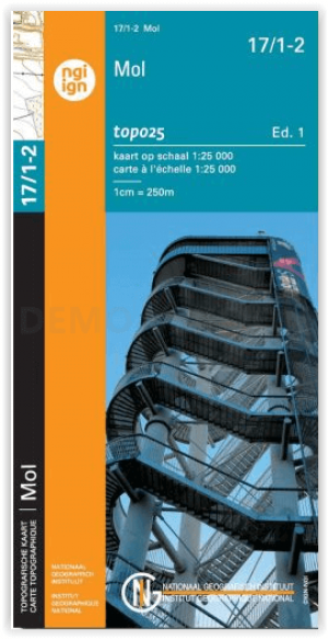 TOPO Wandelkaart 17/1-2 Mol - NGI