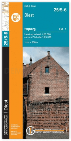 TOPO Wandelkaart 25/5-6 Diest - NGI