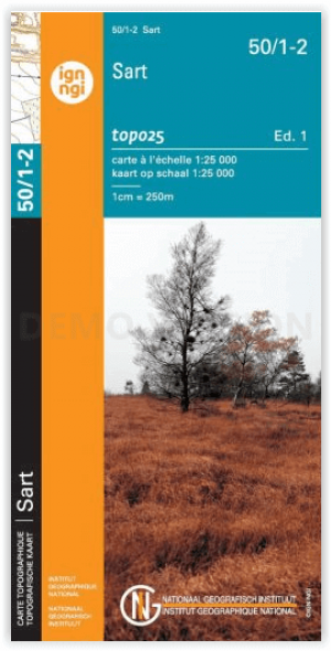 TOPO Wandelkaart 50/1-2 Sart - NGI