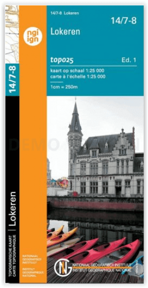 TOPO Wandelkaart 14/7-8 Lokeren - NGI
