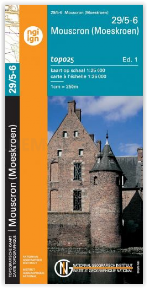 TOPO Wandelkaart 29/5-6 Moeskroen - NGI