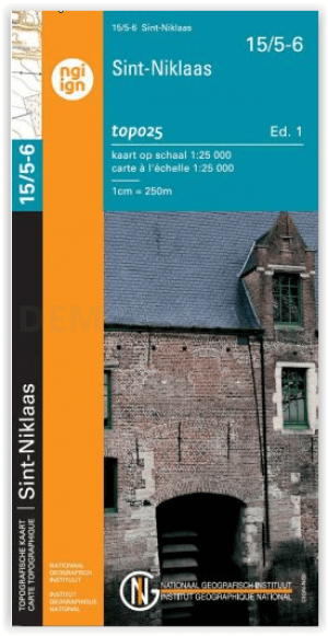 TOPO Wandelkaart 15/5-6 St-Niklaas - NGI