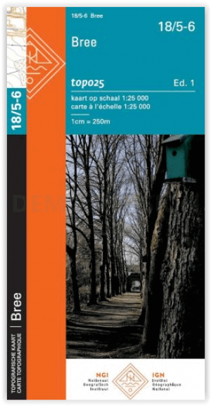 TOPO Wandelkaart 18/5-6 Bree - NGI