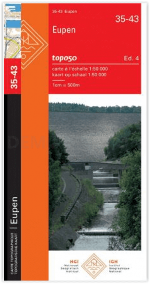 TOPO Wandelkaart 43 Eupen - NGI