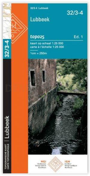 TOPO Wandelkaart 32/3-4 Lubbeek - NGI