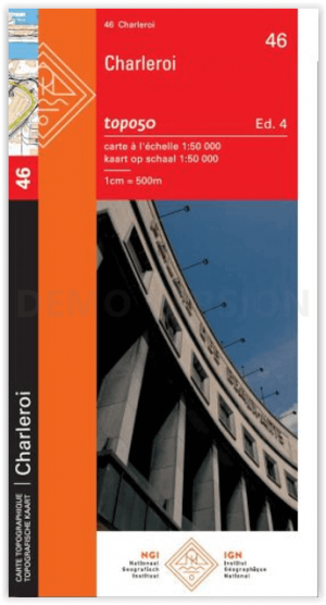 TOPO Wandelkaart 46 Charleroi - NGI