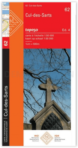 TOPO Wandelkaart 62 Cul-des-Sarts - NGI