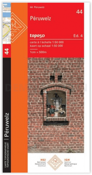 TOPO Wandelkaart 44 Péruwelz - NGI