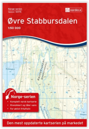 Wandelkaart 10175 Norge Serien Øvre Stabbursdalen- Nordeca