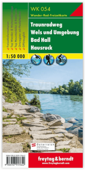 Wandelkaart Traunradweg - Wels & Umgebung - F&B