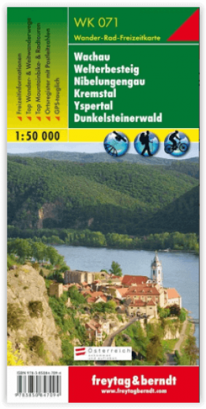 Wandelkaart Wachau - Dunkelsteiner wald - Freytag & Berndt