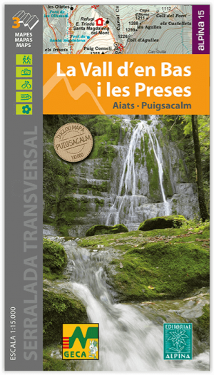 Wandelkaart Vall d'en Bas i les Preses - Ed. Alpina
