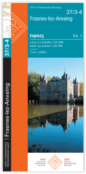 TOPO Wandelkaart 37/3-4 Frasnes-Les-Anvaing - NGI