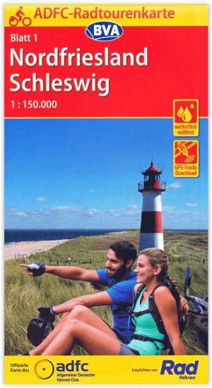 Fietskaart 01 Nordfriesland - Schleswig Holstein - ADFC