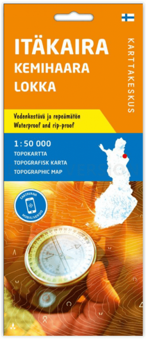 Wandelkaart 001 Itäkaira Kemihaara Lokka - Karttakeskus