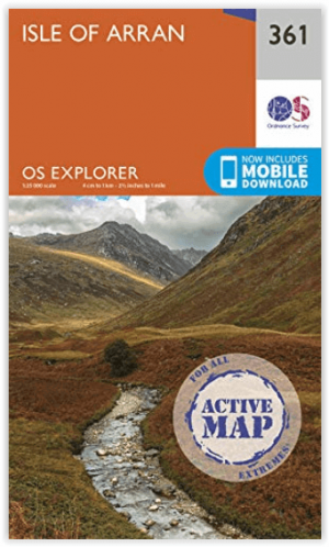 Wandelkaart 361 Isle of Arran - OSI