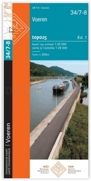 TOPO Wandelkaart 34/7-8 Voeren - NGI