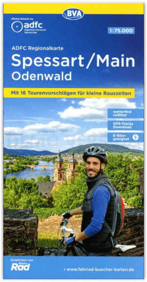 Fietskaart Regiokaart Spessart- Main & Odenwald - ADFC