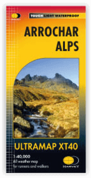 Wandelkaart Arrochar Alps - Argyl & Bute Schotland - Harvey Maps