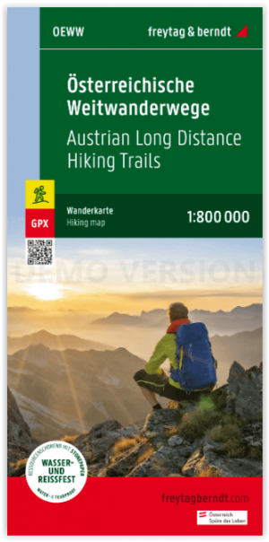 Wandelkaart Oostenrijk lange-afstand wandelingen - F&B