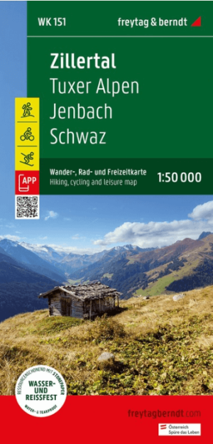 Wandelkaart 151 Zillertal & Tuxer Alpen - Kompass