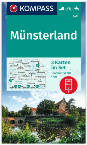 Wandelkaart 849 Münsterland - Kompass