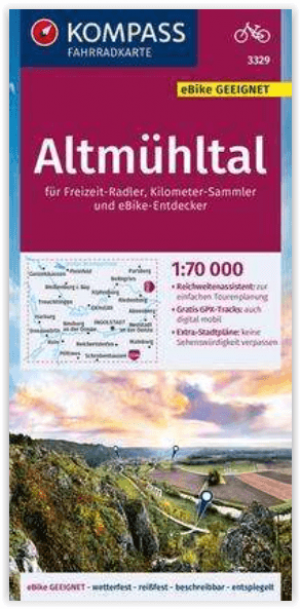Fietskaart 3329 Altmühltal Duitsland - Kompass