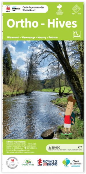 Wandelkaart Ortho-Hives - La Roche-en-Ardenne - NGI